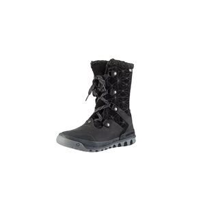 NWOB Women Mid Calf Merrell Silverspun Lace Up Waterproof Winter Boots Sz7.5Blk